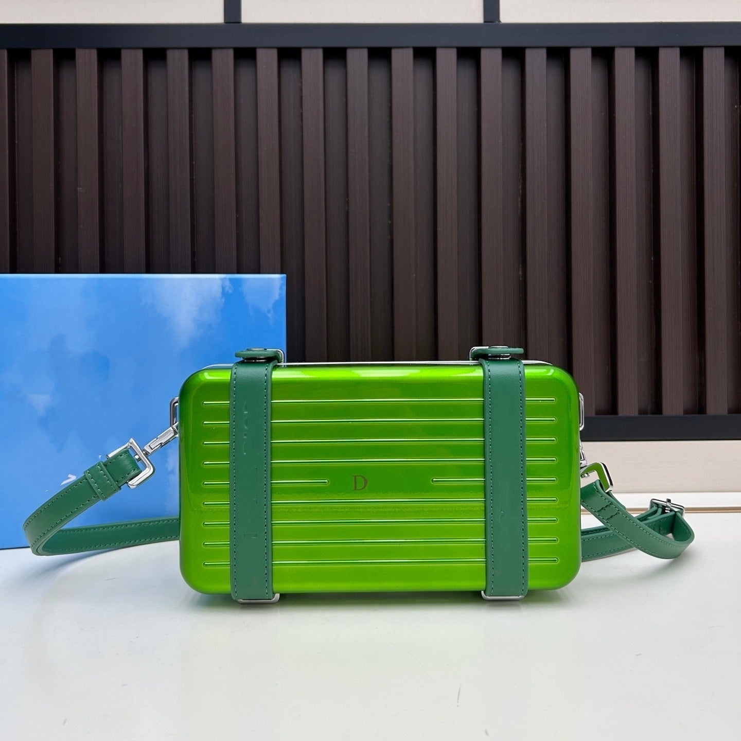 Co-Branded Luggage 2026 New Model Unisex Hard-Shell Shoulder Crossbody Bag Stylish Fashion Color-Blocking Box Bag Trendy eprolo