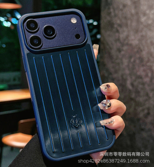 New Aluminum Alloy Apple/Red Suitcase-Style Full-Cover Phone Case Suitable for iPhone 16/15/14/13 Metal Models eprolo
