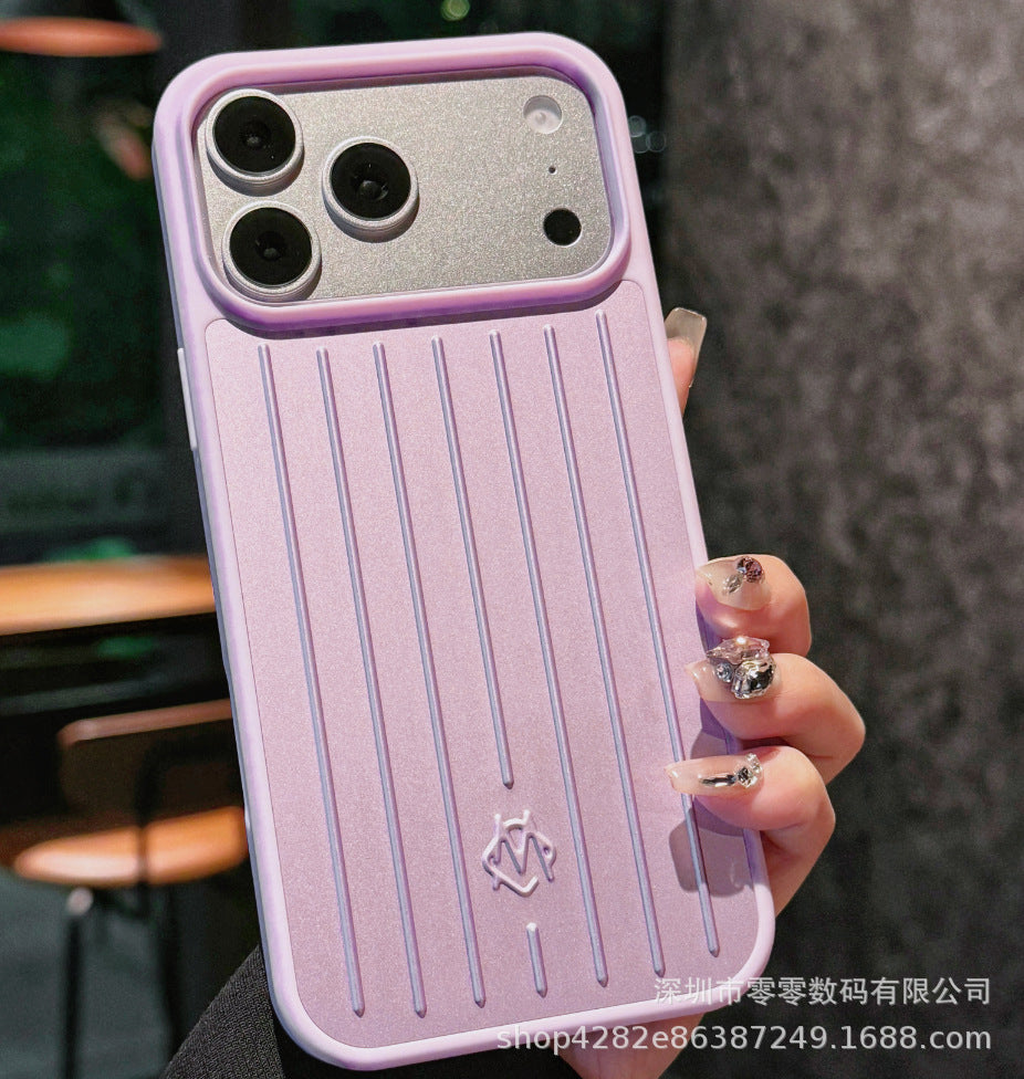 New Aluminum Alloy Apple/Red Suitcase-Style Full-Cover Phone Case Suitable for iPhone 16/15/14/13 Metal Models eprolo